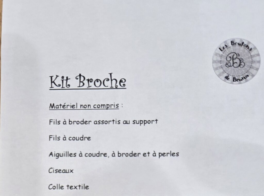 Kit broche
