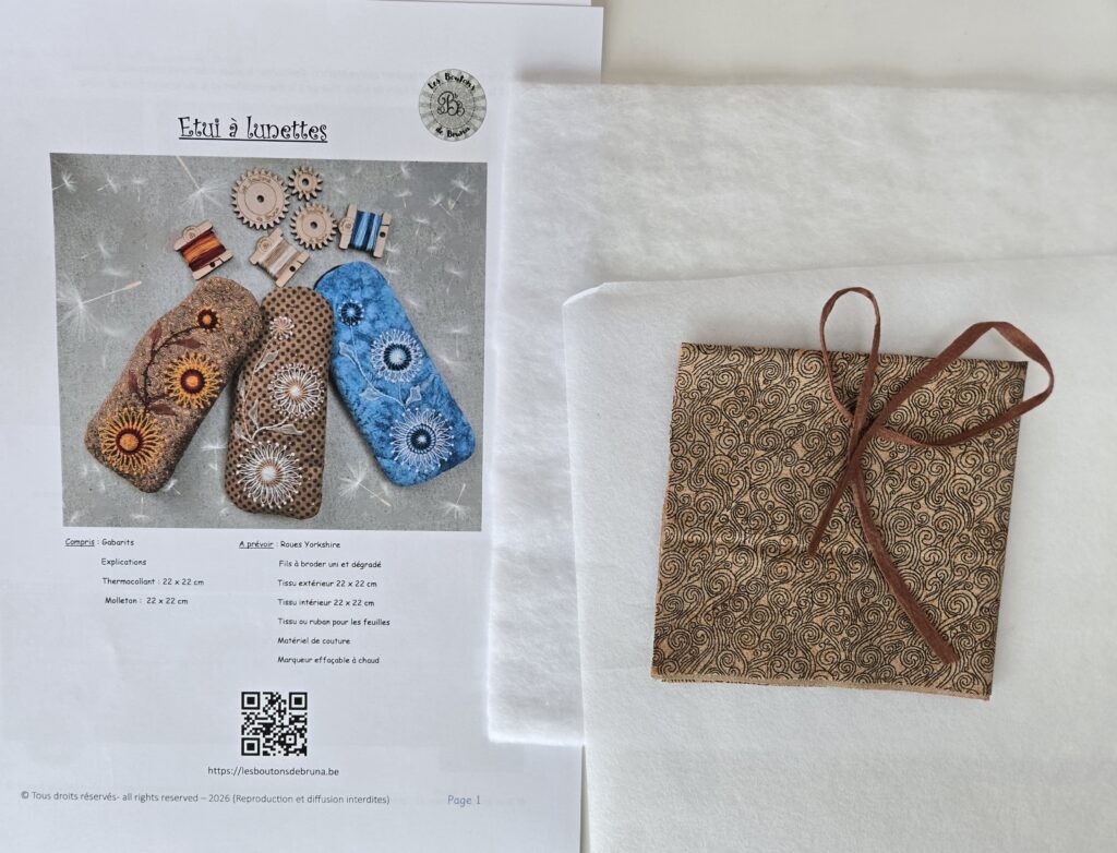 Etui à Lunettes - Brun Spirales