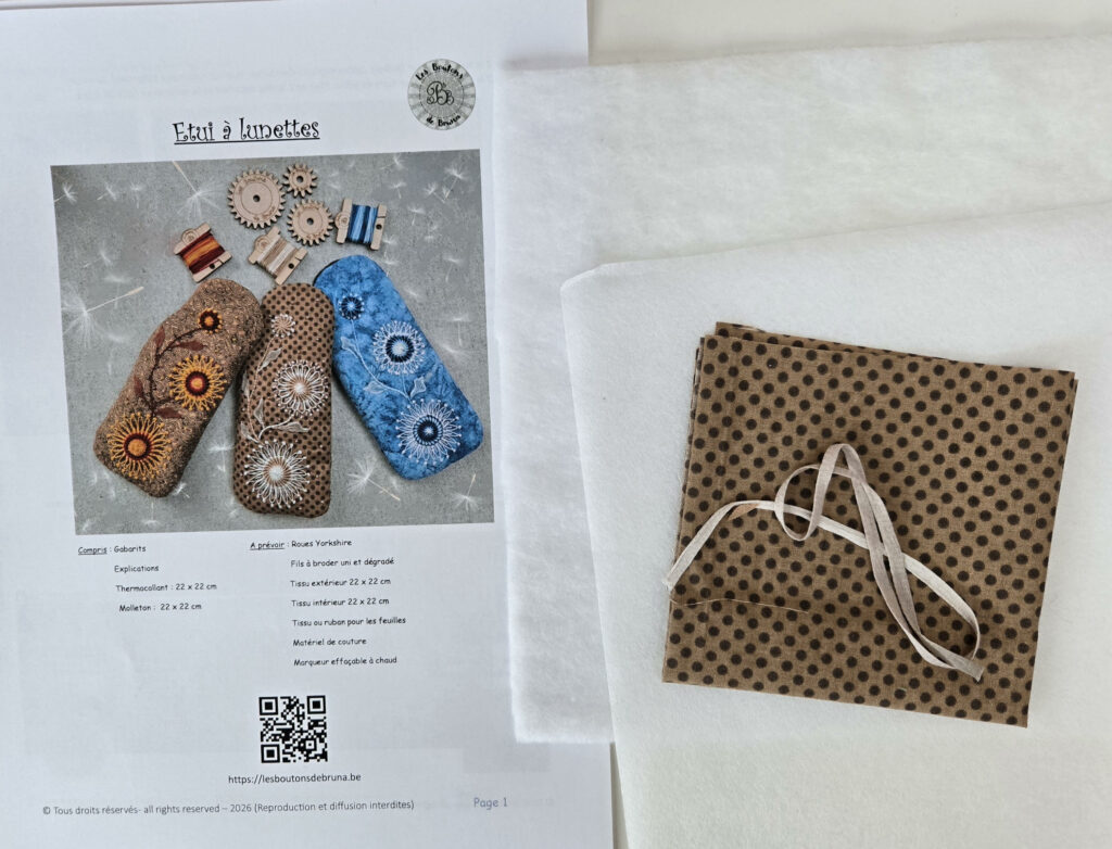 Etui à Lunettes - Brun à pois